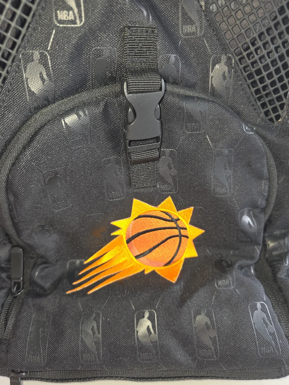 NBA Black Backpack with Orange Phoenix Suns Logo